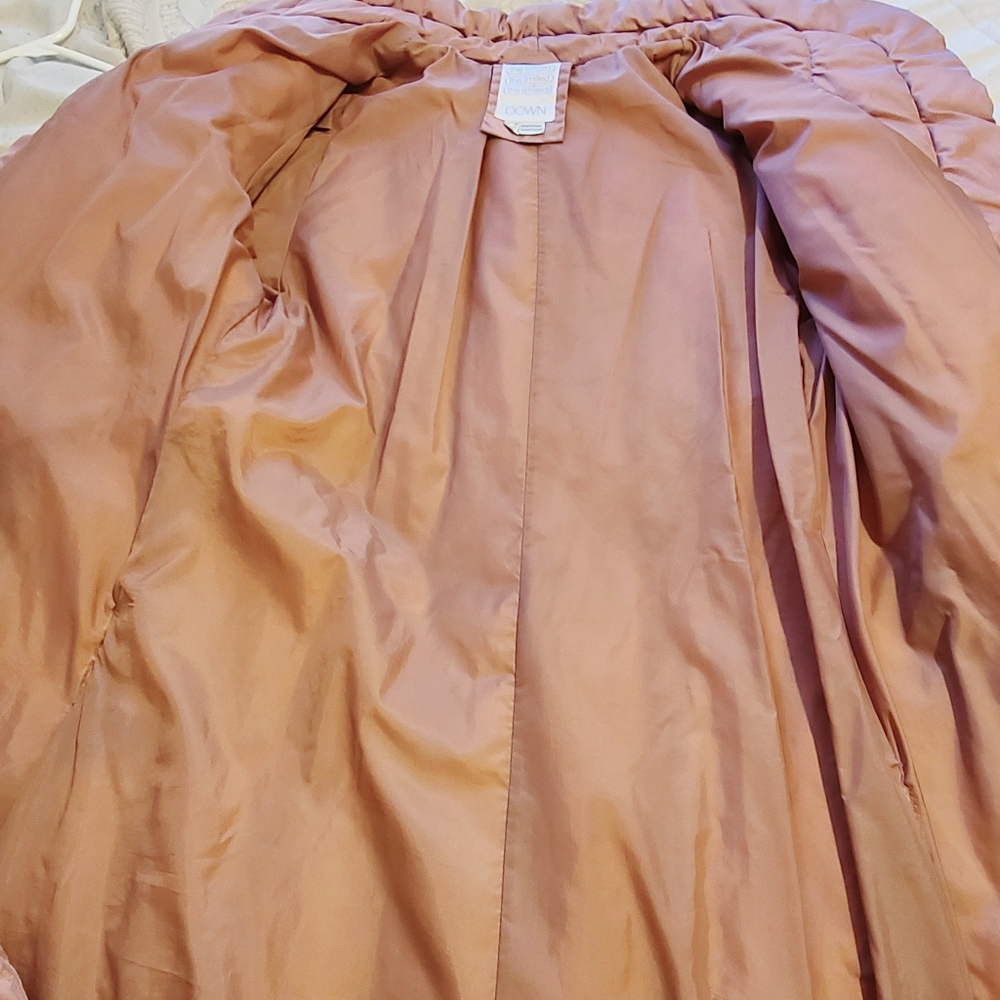 Full Length Down Puffer Coat Sz L - Picture 8 of 12
